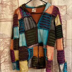 Colorful Patchwork Hoodie